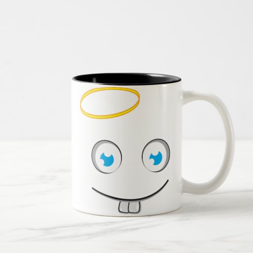 Angelic expression smile tea mug