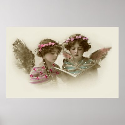 Angelic Friends Print by Victorian_Traditions