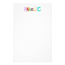 Angelic fun colourful word art sweet angel good stationery