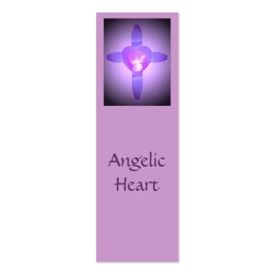 Angelic Heart, Mini Bookmarks Business Cards by SeaAngel