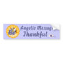 Angelic Message Be Thankful Grateful Bumper Sticker