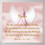 Angelic Pink Ribbon Poem Poster - Customise posters