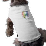 Angelic rainbow woofer wings pet clothing