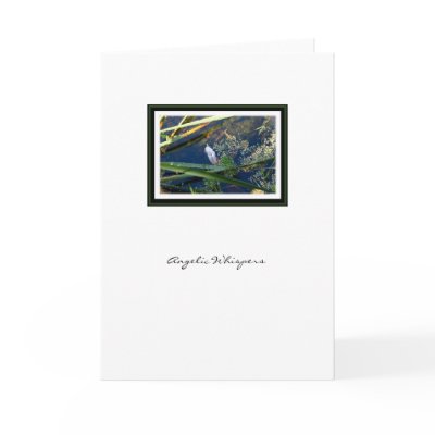 Angelic Whispers Angel Feather - Greeting Card by lilastar