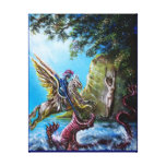 ANGELICA  AND SEA DRAGON GALLERY WRAPPED CANVAS