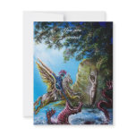 ANGELICA  AND SEA DRAGON, gem red Custom Invitation