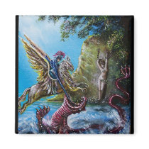 ANGELICA  AND SEA DRAGON FRIDGE MAGNET