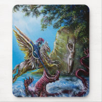 ANGELICA  AND SEA DRAGON MOUSE PAD