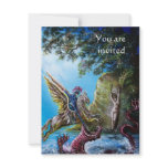 ANGELICA  AND SEA DRAGON, parchment invitations