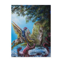 ANGELICA  AND SEA DRAGON POSTCARD