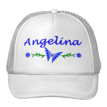 Angelina (Blue Butterfly) Mesh Hat