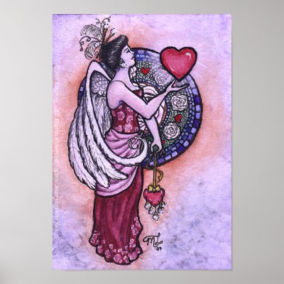 Angelina Valentina Poster by BlueMoonAtelier