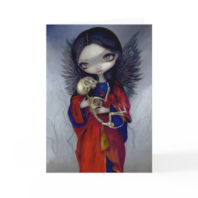 "Angelo della Morte" Greeting Card by strangeling