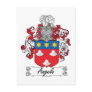 Angelo Family Crest Post Card