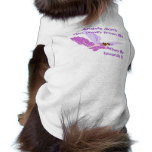 Angels don't run away from life dog t shirt