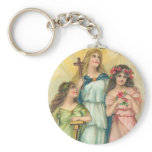 Angels~Faith, Hope & Charity Keychain