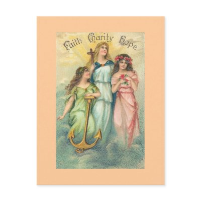 Angels~Faith, Hope & Charity Postcard by MzLisaMichelle