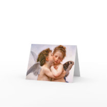 Angels First Kiss, Bouguereau Greeting Cards