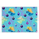 Angels in Blue – Ornaments & Trumpets Card