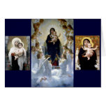 Angels madona baby christian religion clouds card