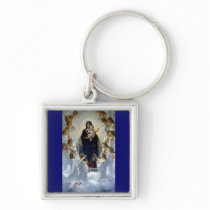 Angels madona baby christian religion clouds key chains
