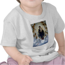Angels madona baby christian religion clouds shirt