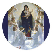 Angels madona baby christian religion clouds sticker