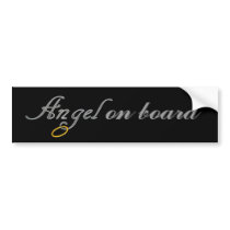 Angels On Board Bumper Sticker