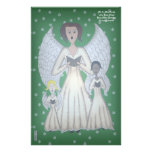 Angels Singing Carols (Gold) Stationery