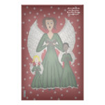 Angels Singing Carols (Green) Stationery