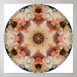 Angel's trumpet collage mandala - Print
