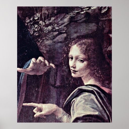 Angels 'Uriel' by Leonardo di ser Piero da Vinci Print