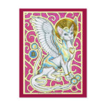 Angels Walk on 4 Paws Postcard