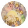 Angels Watching Over Baby Jesus Stickers