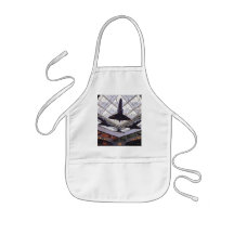 "Angels Wing" Blue Angels Plane Watercolor Apron