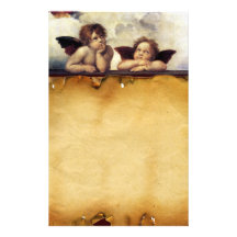 ANGELS / Winged Cherubs ,Parchment Customised Stationery