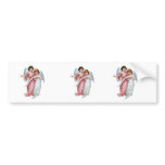 Angels With Vintage Dresses And Music Notes Bumper Sticker