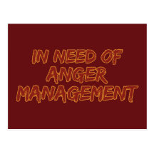 Anger Management custom postcard
