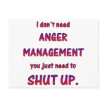 Anger Management Post Cards