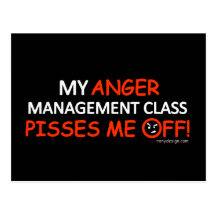 Anger Management Postcard