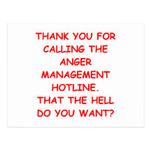 anger postcard