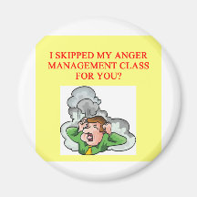anger psychology  joke fridge magnets