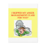 anger psychology  joke post card