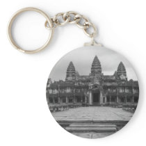 Angkor Wat B&W Key Chains