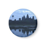 angkor wat reflect blue fridge magnet