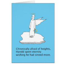 Angle Fears Greeting Cards