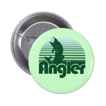 Angler Retro Fisherman Pin