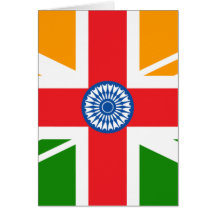 Anglo Indian Flag Cards
