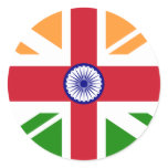 Anglo Indian Indentity, India Round Stickers