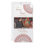 Anglo Indian Wedding Thank You Photo Card photo cards